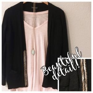 Banana Republic Merino Wool Gold Cardigan Office